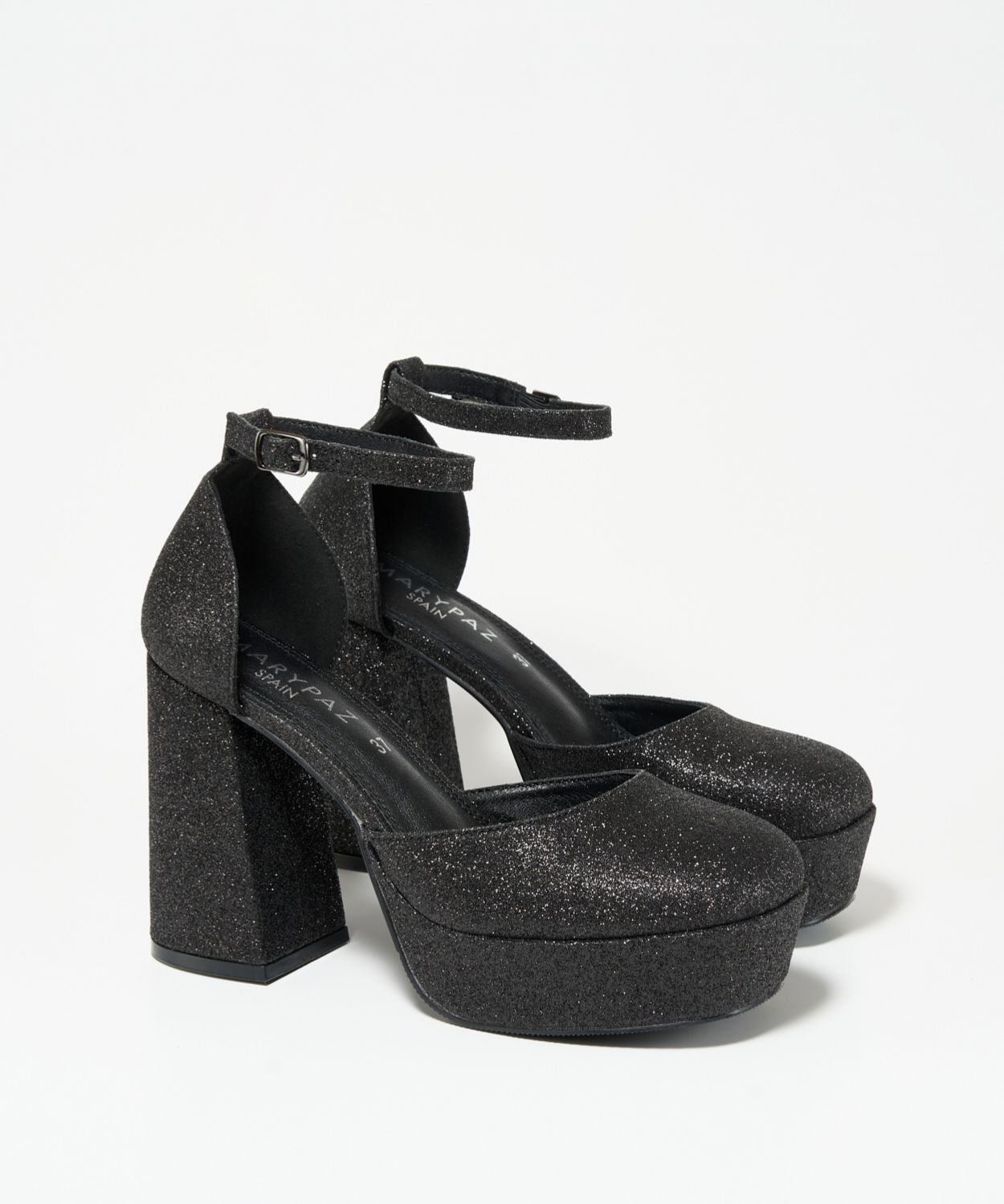 Zapatos plataforma glitter pulsera